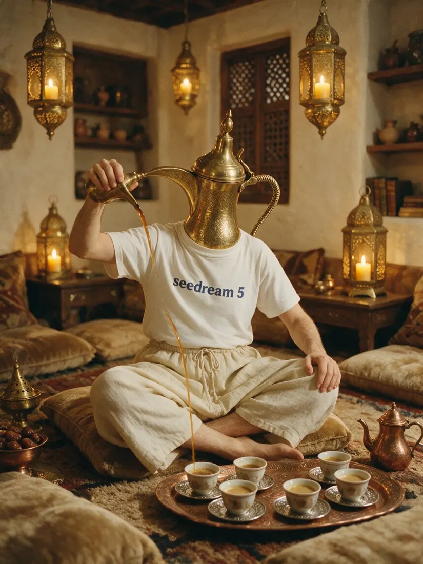 رجل بدلة قهوة